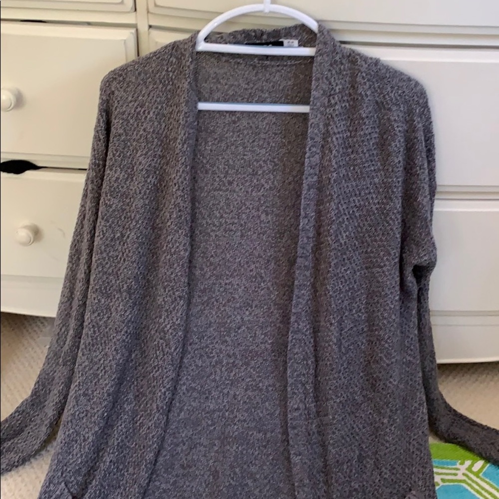 long comfy gray sweater